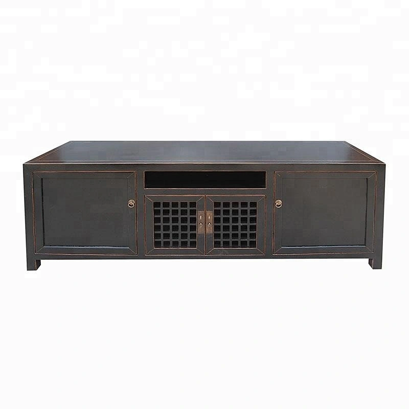 chinese antique solid wood pine tv console old furniture
