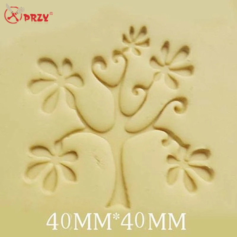 Various Tree shapes Soap stamps Acrylic pattern stamp handmade soap using plants Stamp