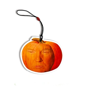 cheap promotional hanging custom shape absorbent paper car perfume air freshener Pumpkin most popular scent long lasting for car