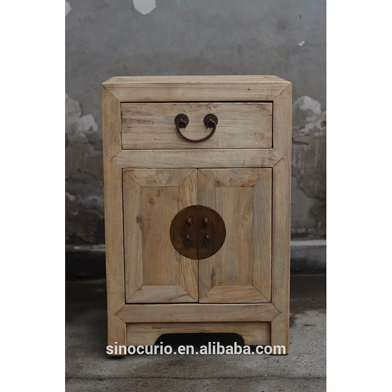 Antique Shabby Chic Wooden Bedside Cabinet