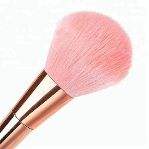 Customized Logo 12pcs Rose Gold Cosmetics Makeup Brush Set With Portable Makeup Bag
