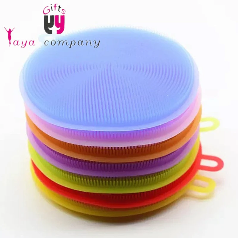 Hot selling easy clean silicone washing up bowl brush for Korea