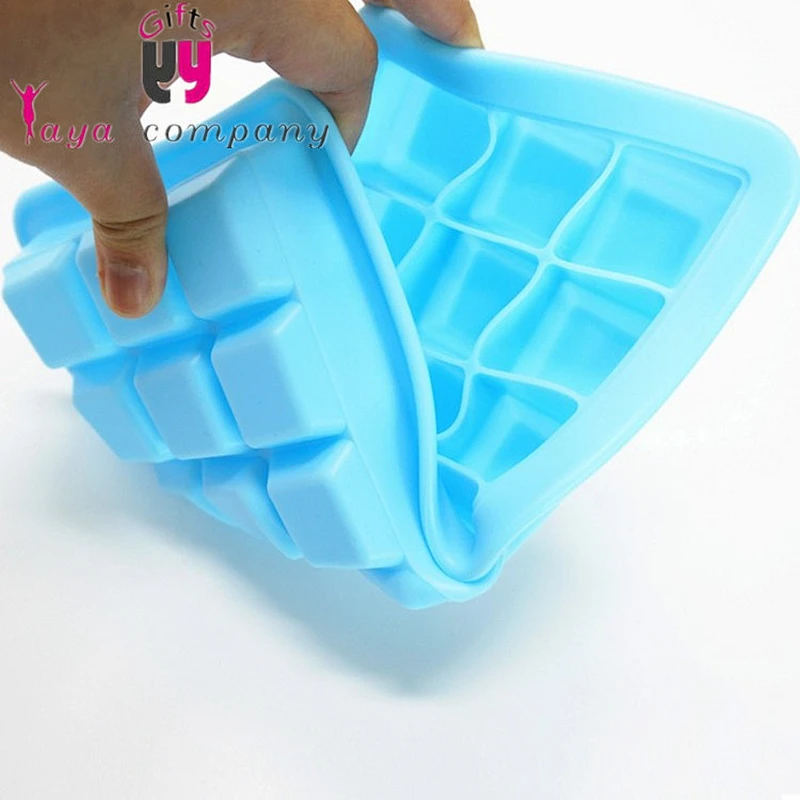 2016 hot sale gift silicone snowflake ice cube tray