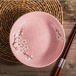 China Supplier High Quality Tableware Customized logo Ceramic Plates Round Shape 7