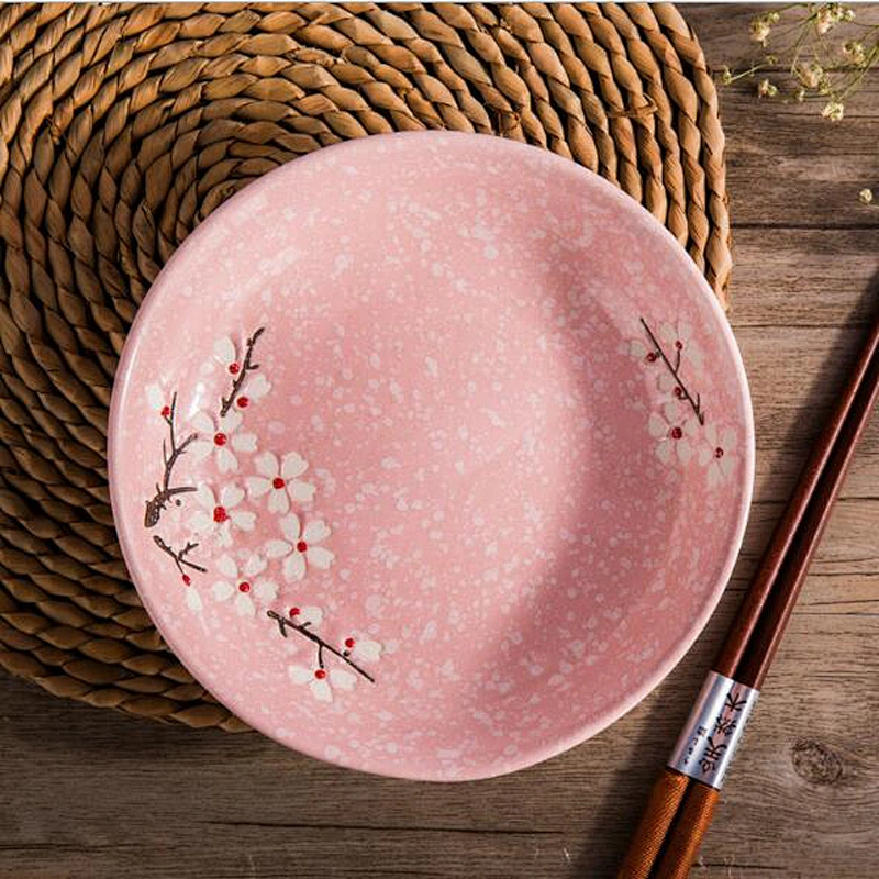 China Supplier High Quality Tableware Customized logo Ceramic Plates Round Shape 7