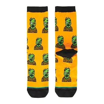 Custom Bamboo  Halloween Design Your Own Printing Photo  Ready Novelty Product Crew Crazy  Socks Personalized Stockings