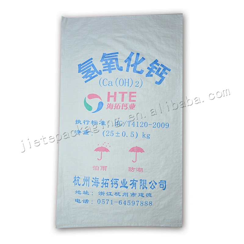 Superior quality 25kg white plastic pp woven chemical resistances bag
