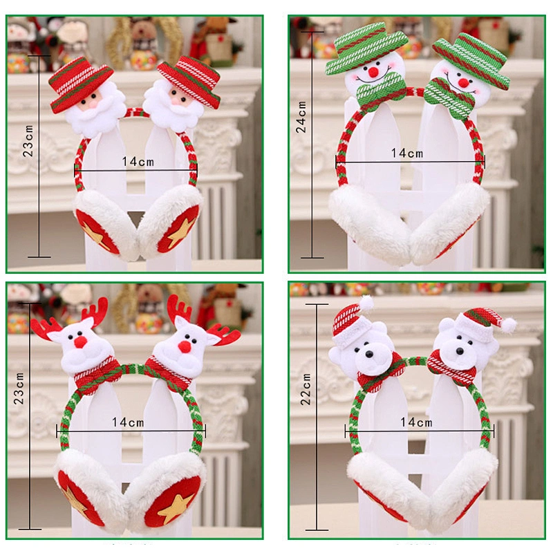 2018 Factory Stock New Product Christmas Headband Deer Reindeer Antlers Christmas Ear Sleeve Christmas Party Decor Head Hoop