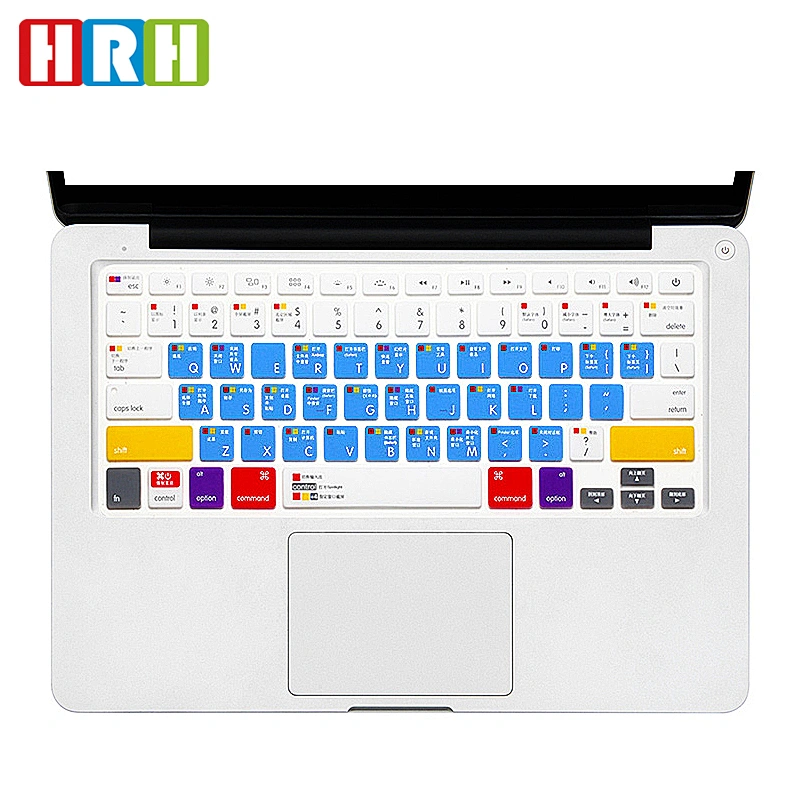 shortcuts keyboard skin Silicone Cover for mac keyboard For macbook pro retina display