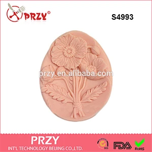 Poppy Flower silicone molds handmade soap mold DIY silicone soap molds -S4993