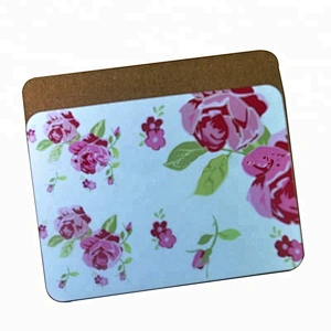 Souvenir gifts mdf cork mat / cork mat / heat protection table mat