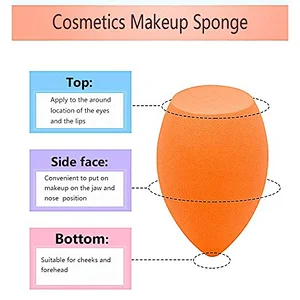 8pc Audit factory of private label latex free makeup sponge set