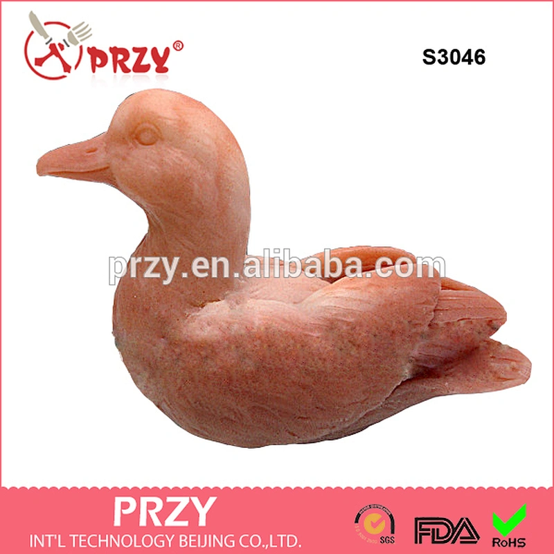 S3046 New Design 3D duck Shape silicone Fondant mould/3d soap mold