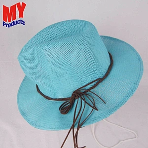 Wholesale vintage classic wide brim faux wool felt fedora men woman panama hat