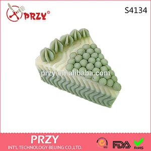 S4134 PRZY cake sliced shaped mold - 3D Silicone Soap/plaster/clay/candle Mold