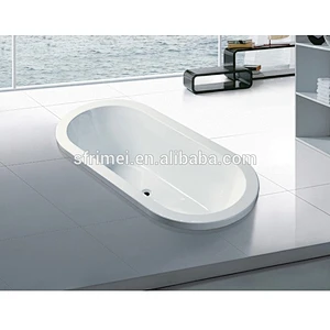 2018 New Design One Person Oval Drop in Bathtub Round Bathtub From China