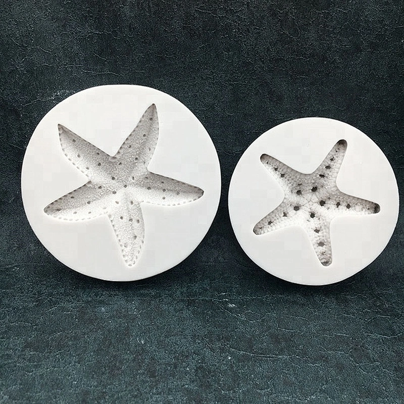 Starfish Fondant Silicone Mold for Cake Decoration DIY Soap Molds starfish Aroma Stone Mould