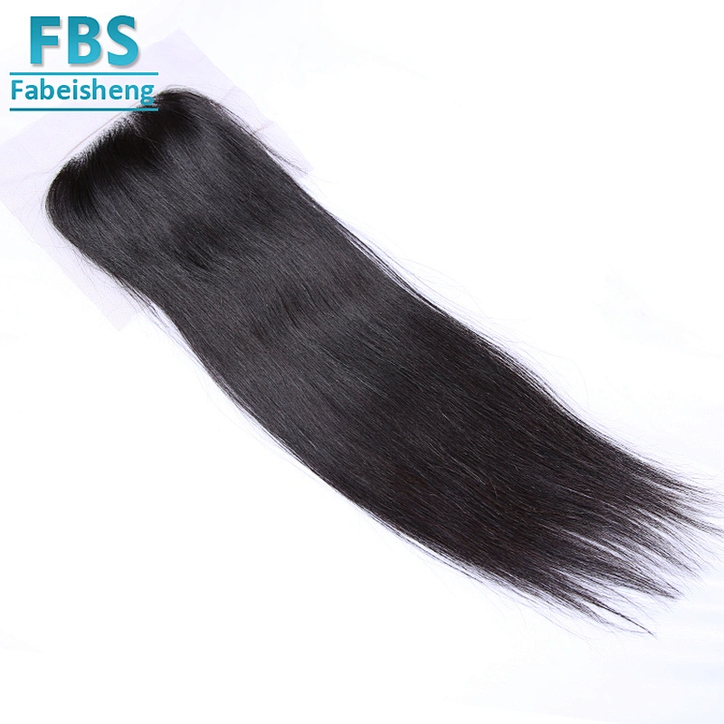 2018 FBS hot selling high quality 100% unprocessed 4*4 lace closure