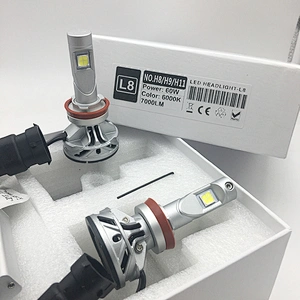 Factory direct supply h7 adapter 60w L8 7000lm XHP70 led headlight h11