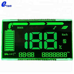 OEM segment black speedometer VA display indicator custom size lcd screen