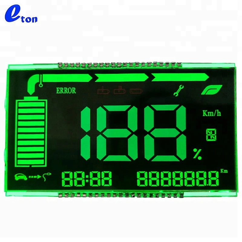 OEM segment black speedometer VA display indicator custom size lcd screen