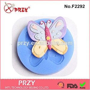 2015 100% food grade butterfly silicone molds for cake decorating