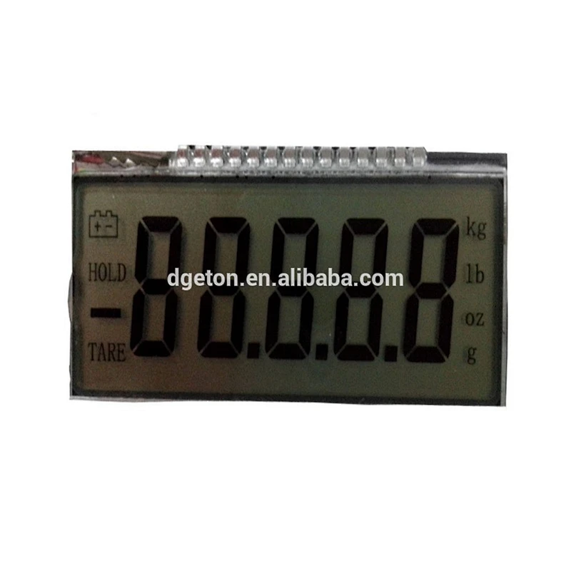 TN positive segment LCD for electronic scale