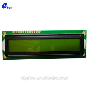 character 1x16 yellow green transflective LCD modulle