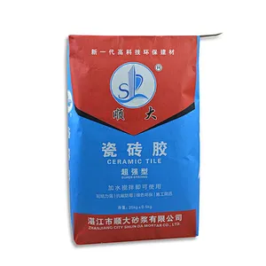Custom 25kg kraft paper bag for ceramic tile use
