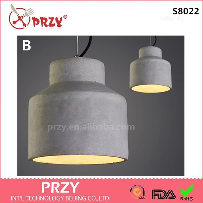 Europe Style Modern Silicone Mould Cement Pendant Concrete Art Lights Silicone Cement Molds Lamp For Restaurant,Cafe