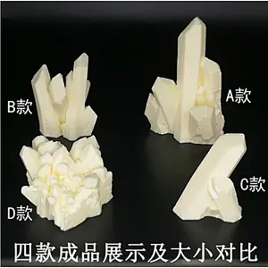 Silica gel 3D Silicone cake molds candy mould crystal icicle 4 shape aroma stone moulds