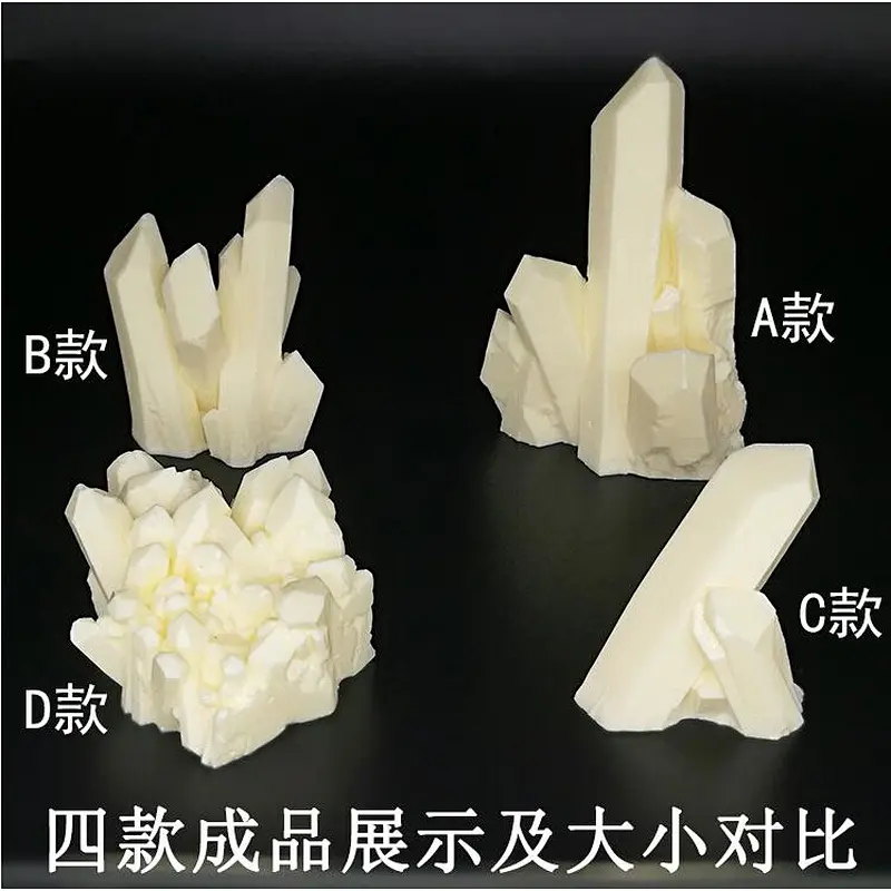 Silica gel 3D Silicone cake molds candy mould crystal icicle 4 shape aroma stone moulds