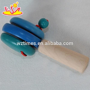 High quality wooden interesting musical wooden hand castanets W08K021A