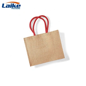 Wholesale Jute sack   Custom OEM  printing waterproof and reusable shopping beach tote  bag