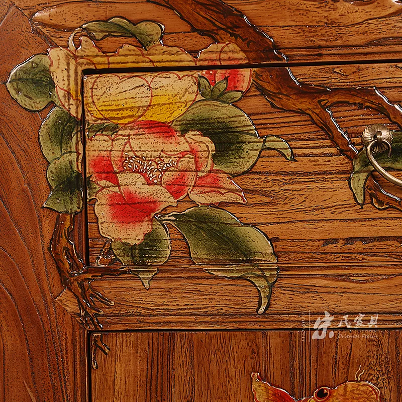 hand painted chinese antique style living room sideboard