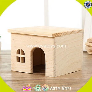 2018 New design wooden pet house lovely wooden pet house cute wooden pet house W06F019