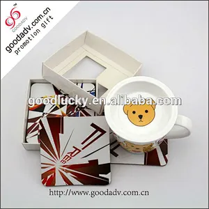 Cheap water proof mdf coaster cork cup tea coaster
