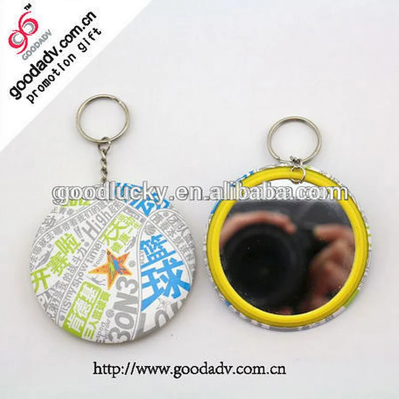 Wholesale beautiful pocket round mirror tin mini mirror gifts