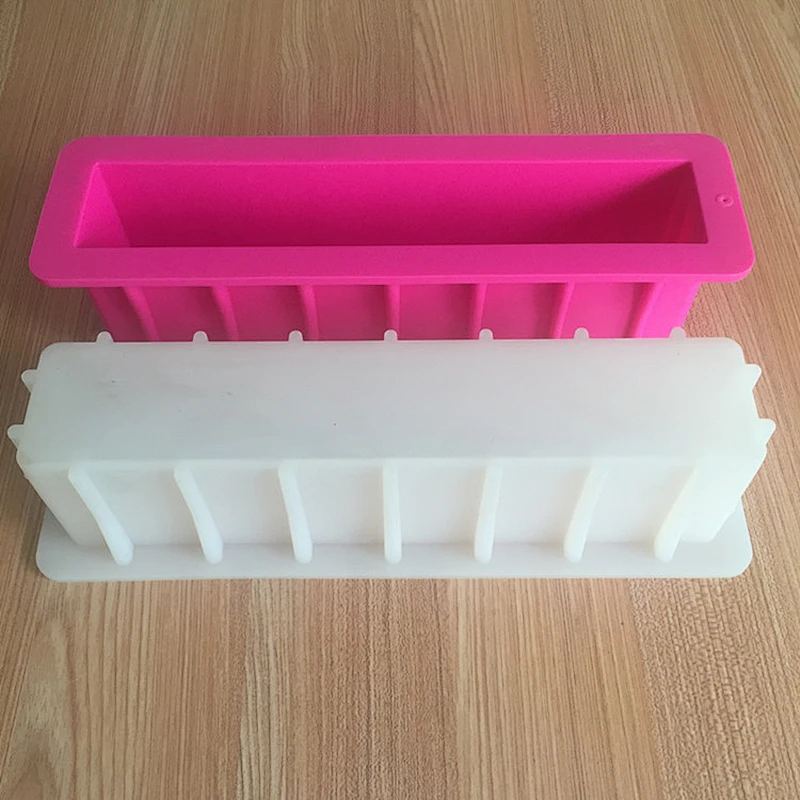 Silicone toast rectangle soap mold bathroom bar loaf Soap silicone molds