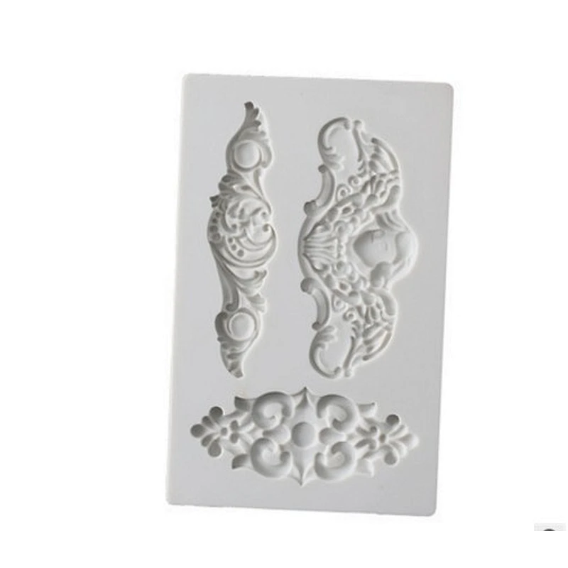 vintage art decor fondant molds cake decoration silicone mold sugar craft tools PRZY