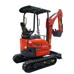 CE certificate High quality mini excavator China YFE18-5  hot sale in Europe and America