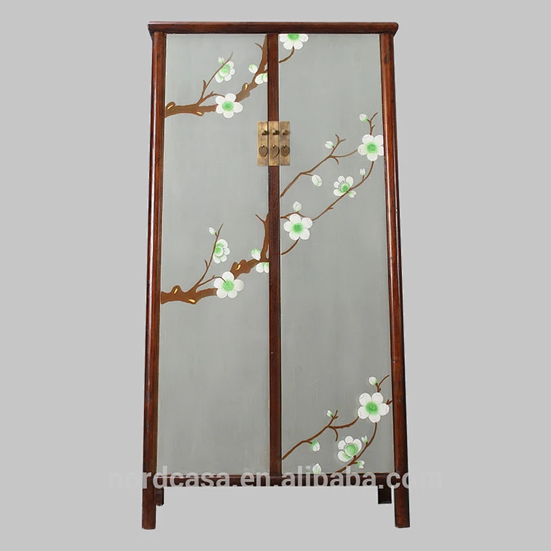 recycle pine wood two door antique style chinese wardrobes