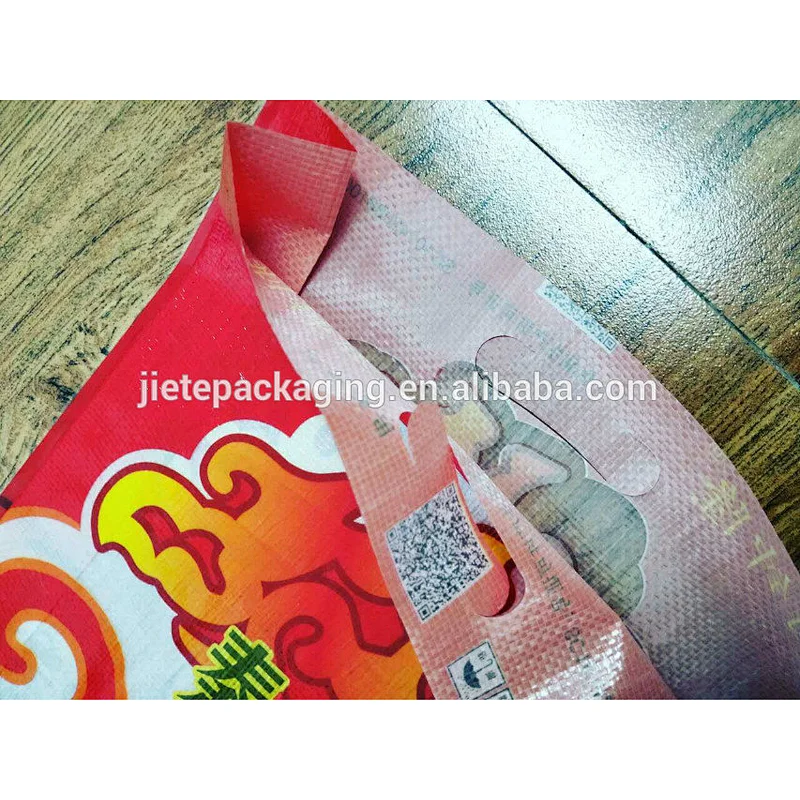 100% virgin customized PP woven rice packaging bag 50kg export to Philippines