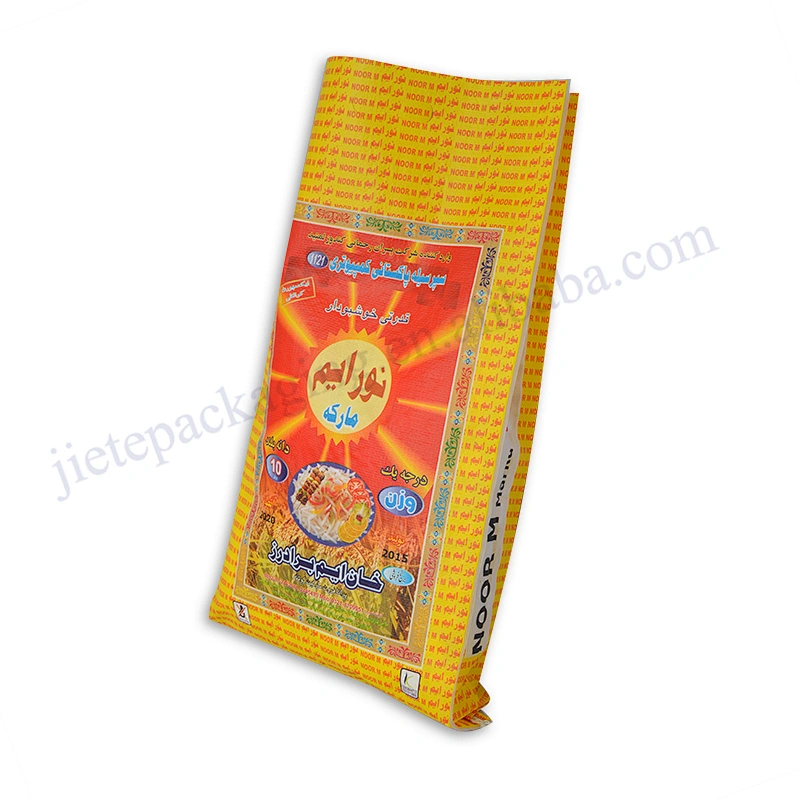 Factory sale customized 10kg virgin pp laminated rice bag for grain,flour,corn,peanut,wheat