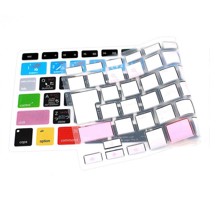 Ali baba Online Shopping Anti Dust laptop Protector Film for Macbook Silicone Keyboard Skin Logic Pro X Keyboard Cover shortcut