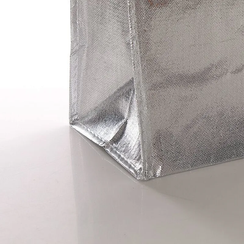 Wholesale gold and silver non-woven tote bag shopping