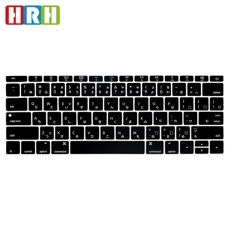 English version Keyboard Cover Silicone Skin for macbook 12 and For Mac NEW Pro 13 (No Touch Bar) ,Japanese Keyboard Protecter