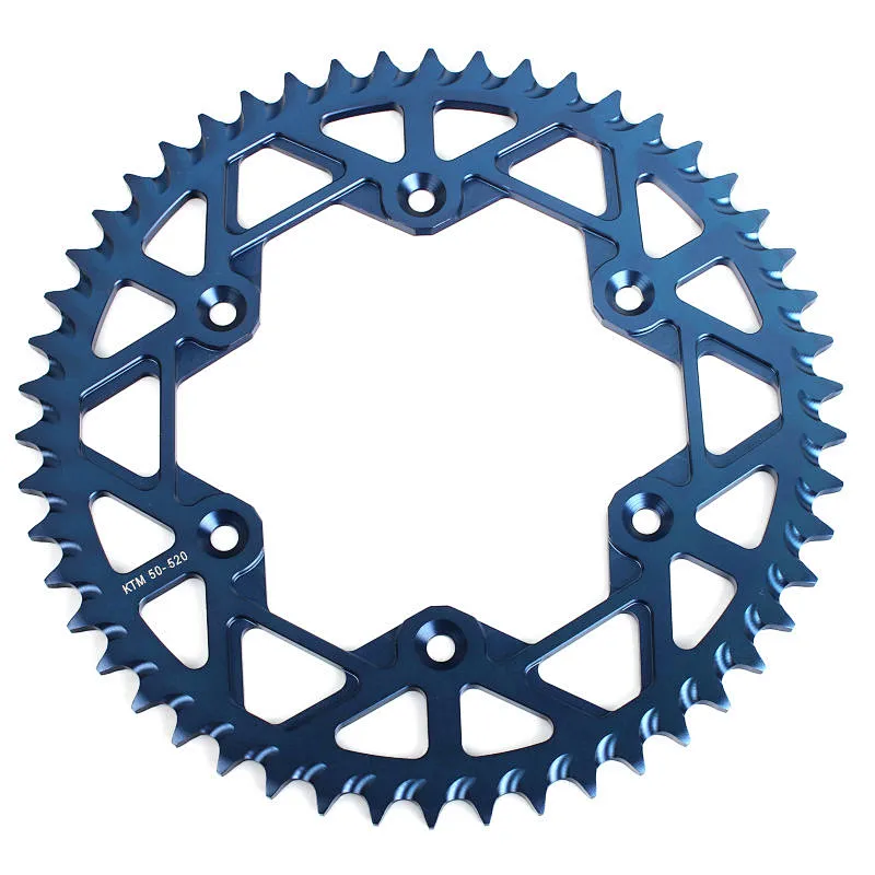 38-55 Teeth Lightweight aluminum motorcycle rear sprockets for off road bike