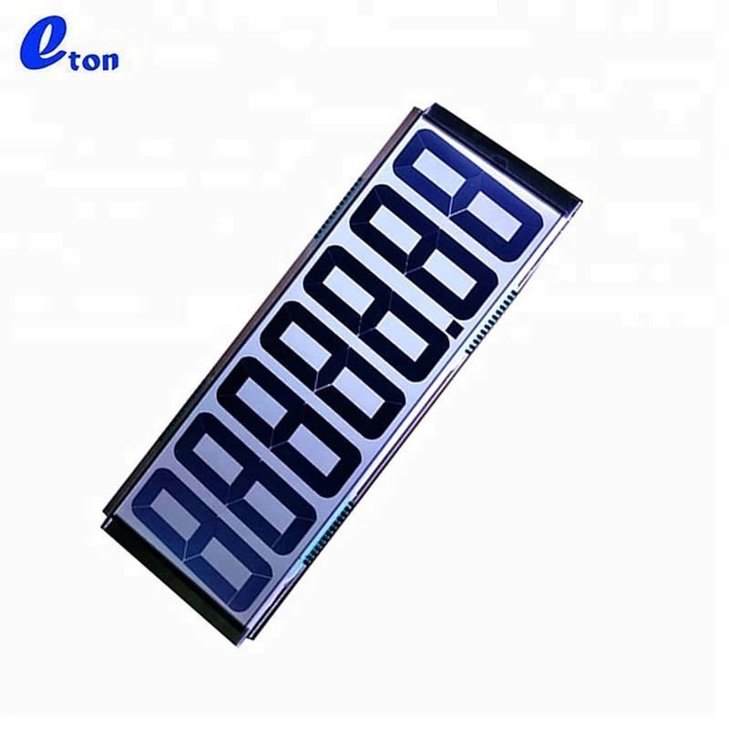 Segment LCD Monitor 7Digits Panel Replacement TN LCD Screen