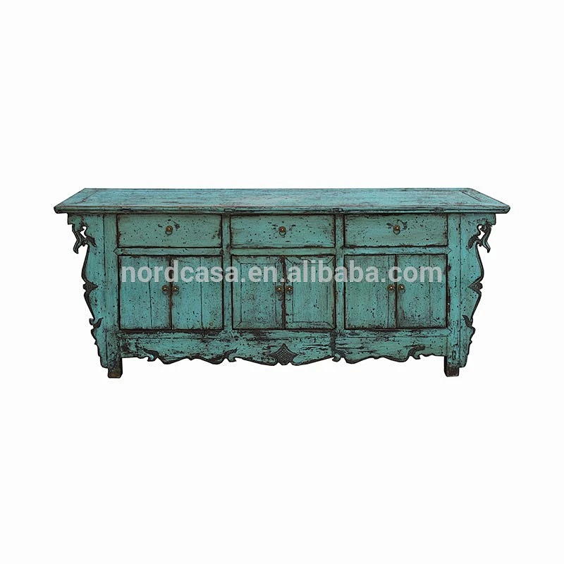 green high glossy antique wood furniture